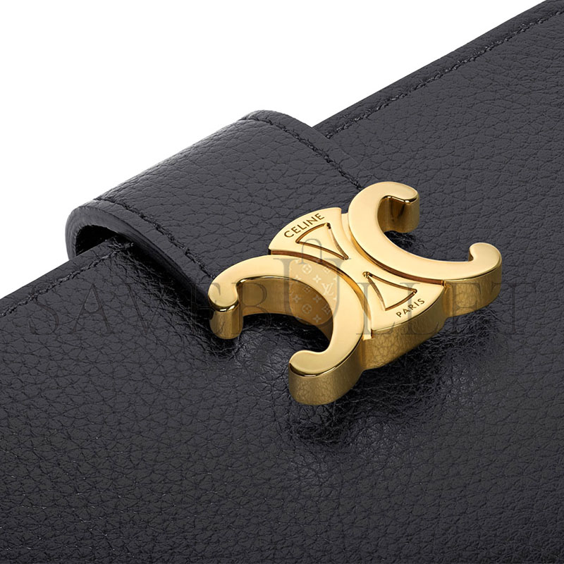 ce1i*e accordeon card holder nino in S*pple grained calfskin 10n843ghh.38no (11*7*2.5cm)